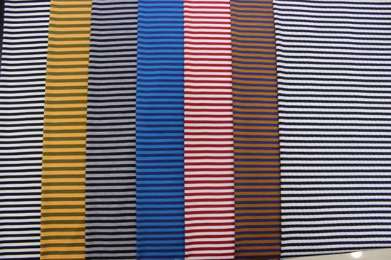 絲光色織、提花、彩條